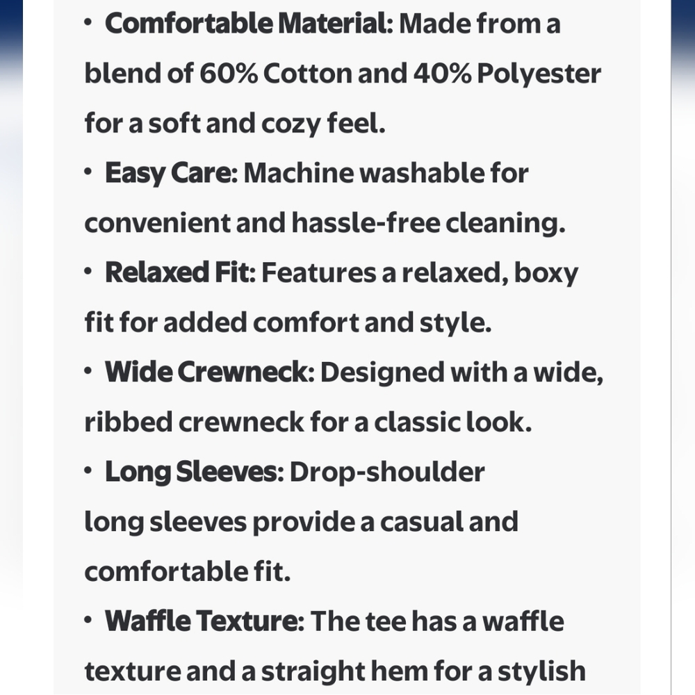 Time & Tru Waffle Knit Top - Picture 5 of 9